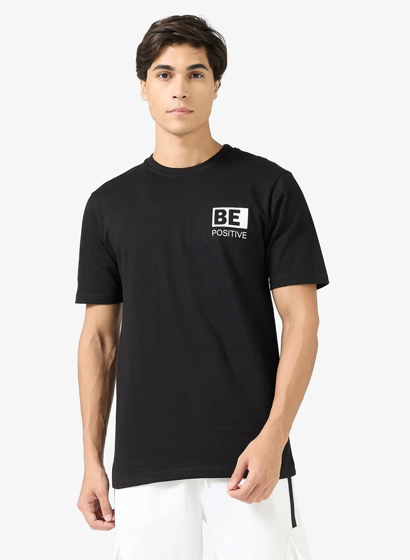 Seventy Five Graphic Print Regular Fit T-Shirt