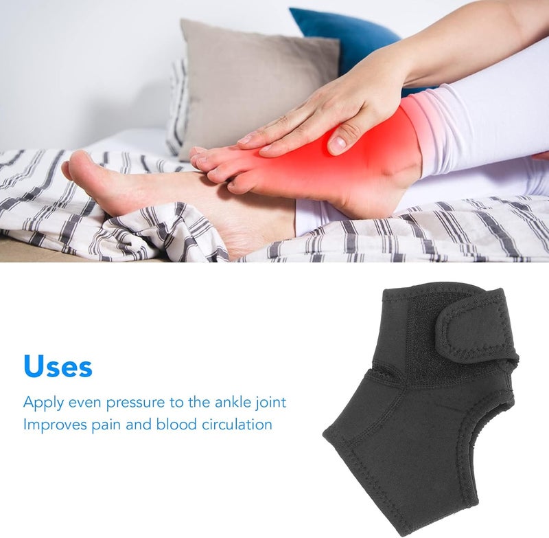 klarako Foot Ankle Brace, Foot Sleeve Adjustable Stable Ankle Compression Support Sleeve for Recovery Swelling Joint Sprained Ankle (Left Foot) - Image 5