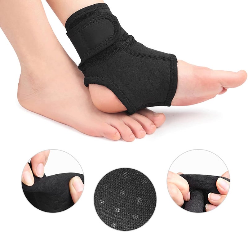 klarako Foot Ankle Brace, Foot Sleeve Adjustable Stable Ankle Compression Support Sleeve for Recovery Swelling Joint Sprained Ankle (Left Foot) - Image 2