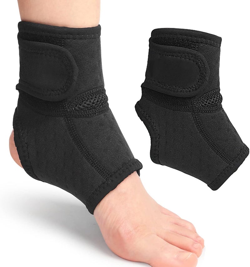 klarako Foot Ankle Brace, Foot Sleeve Adjustable Stable Ankle Compression Support Sleeve for Recovery Swelling Joint Sprained Ankle (Left Foot) - Image 3