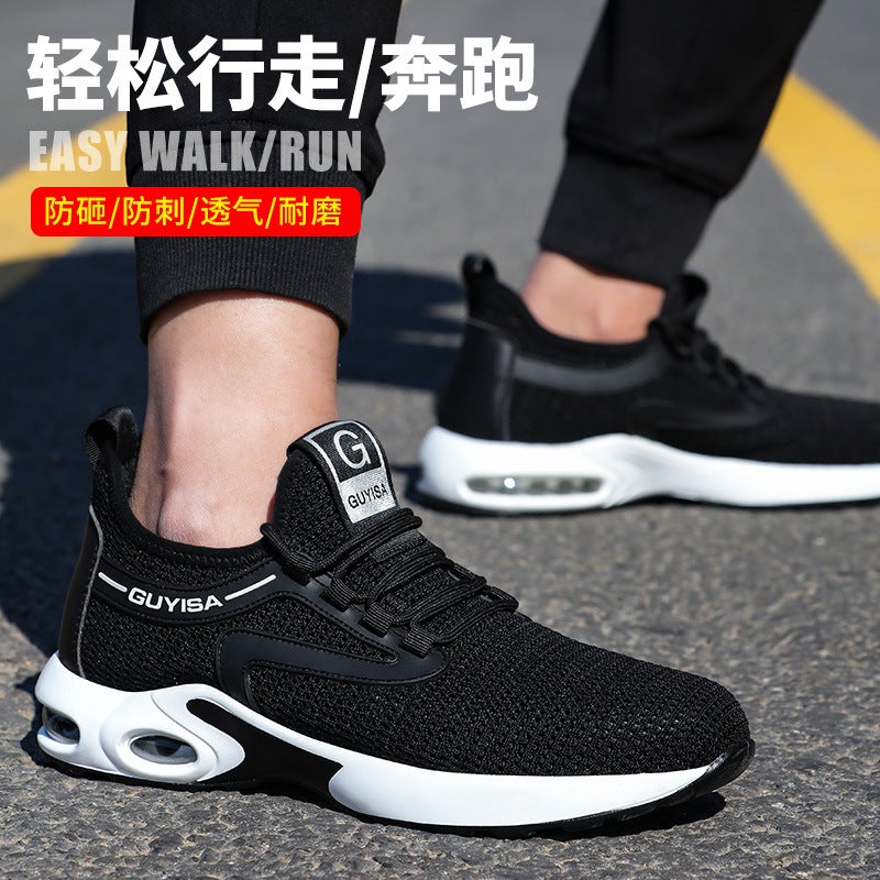 Labor Protection Shoes For Men, Anti-Smash, Anti-Puncture, Summer Wear-Resistant Shoes, Comfortable And Lightweight Work Shoes That Can Be Worn For Long Periods Without Getting Tired - Image 3