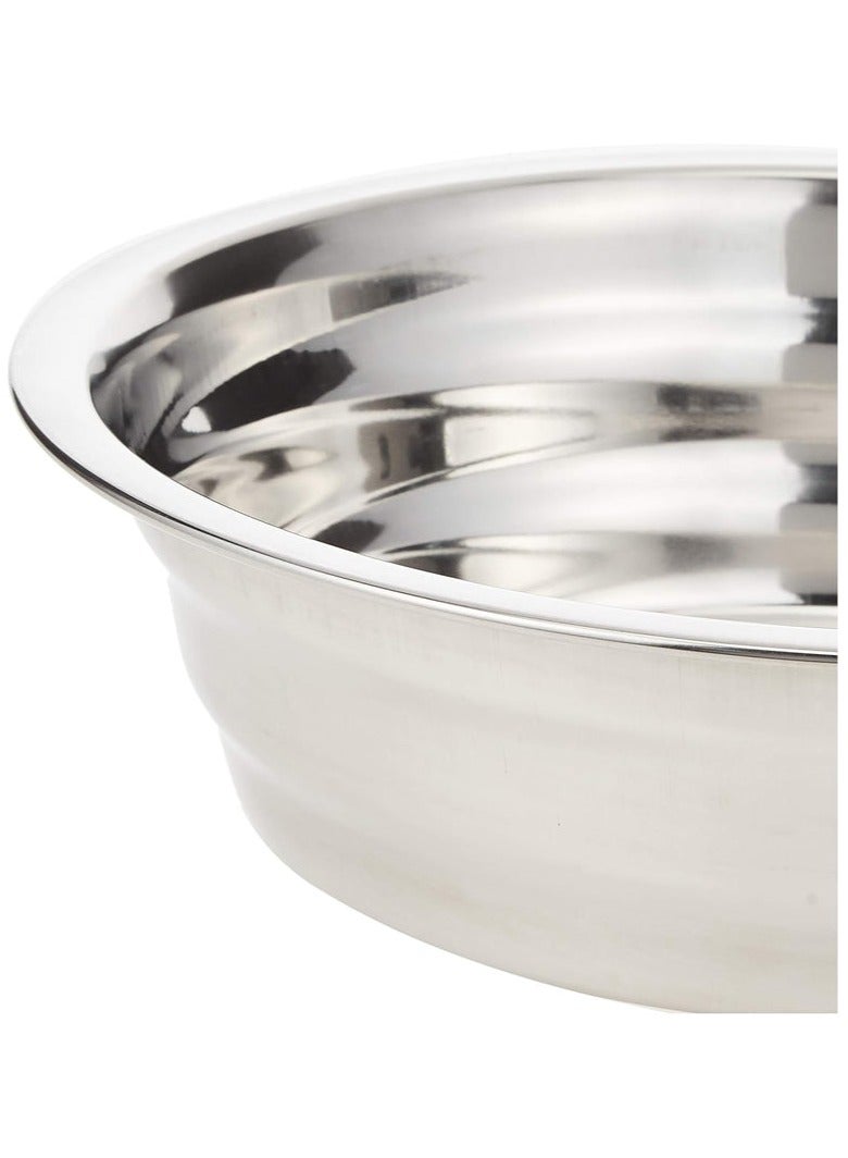 RAJ Raj Stainless Steel Boya Colander Silver SSB014 Rice Colander Vegetable Colander Fruits Colander-28.5CM  - Image 3
