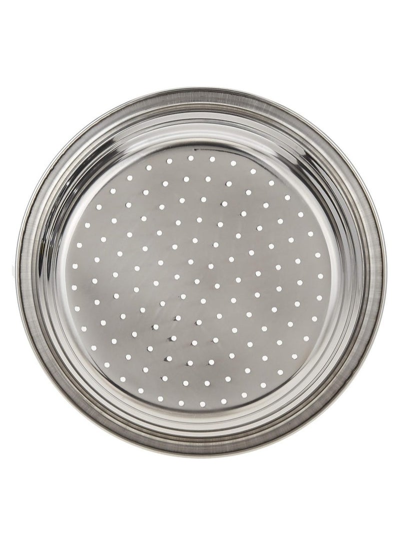 RAJ Raj Stainless Steel Boya Colander Silver SSB014 Rice Colander Vegetable Colander Fruits Colander-28.5CM  - Image 2