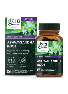 Ashwagandha Root - Made with Organic Ashwagandha Root to Help Support a Healthy Response to Stress, The Immune System, and Restful Sleep - 60 Vegan Liquid Phyto-Capsules (30-Day Supply)