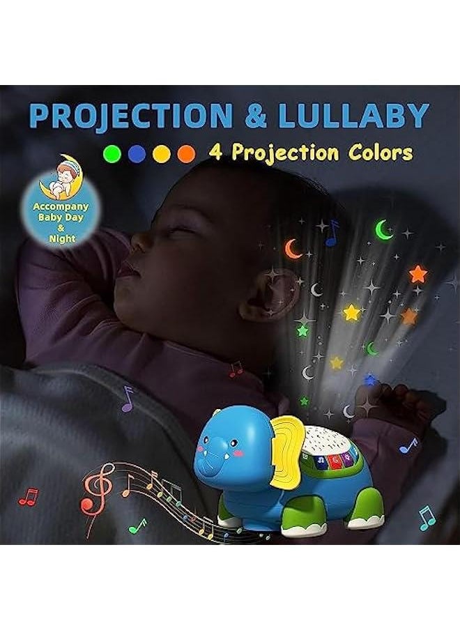 HOOKOR Baby Crawling Toys Musical Light Up Baby Toys for 6 to 12 Months,Infant Toy with Light & Sound & Automatically Avoid Obstacles，Tummy Time Toy for 12-18 Months Boy Girls (Elephant)  - Image 2