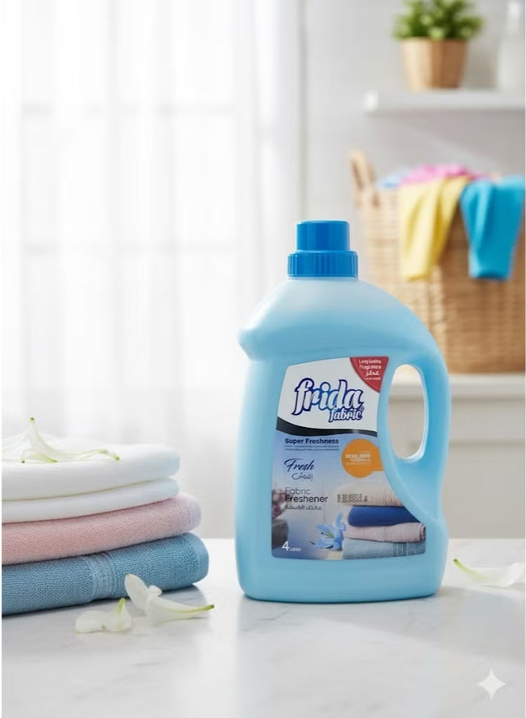 Frida Fabric and clothing freshener and softener, long-lasting freshness and fragrance, eliminates unpleasant odors – 4 liters - Image 2