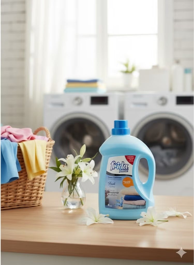 Frida Fabric and clothing freshener and softener, long-lasting freshness and fragrance, eliminates unpleasant odors – 4 liters - Image 4