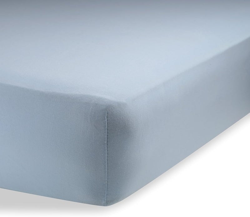 Abstract Jersey Cotton Knit Cradle Sheets - Ultra Soft Cradle Sheets Fitted 18" x 36" for Boys Girls Baby - Universal - Snug Fitted 6" Deep Pocket - Cotton - 18"x36" (Solid Blue) - Image 1