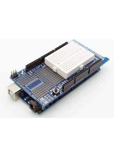 Rakun Robotik - Rakun Robotics Arduino Mega 2560 R3 Proto Shield Kit with Mini Breadboard - Image 1