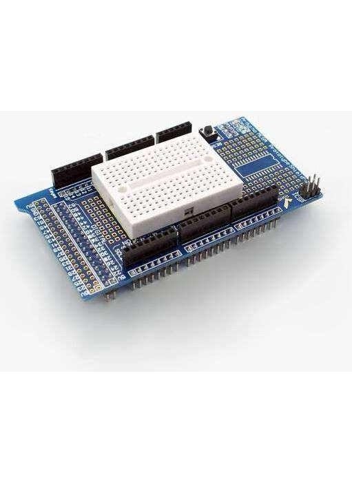 Rakun Robotik - Rakun Robotics Arduino Mega 2560 R3 Proto Shield Kit with Mini Breadboard - Image 1