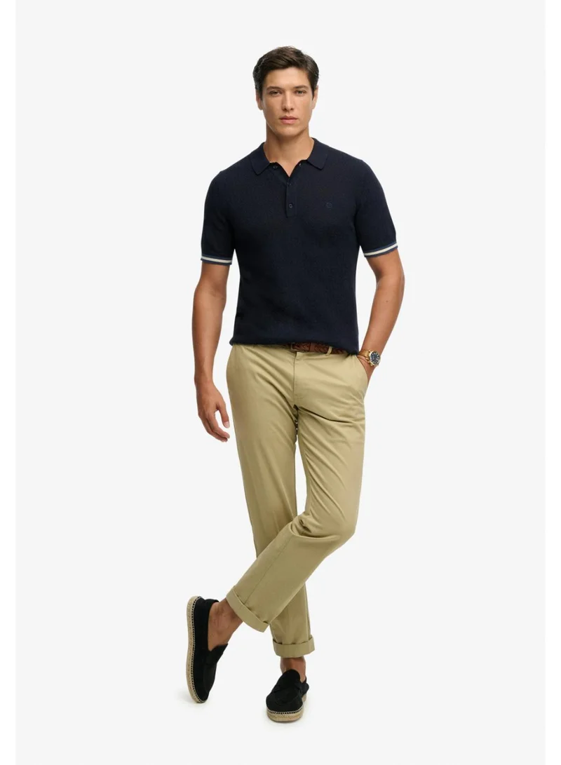 Superdry  Knitted Texture Short Sleeve Polo Shirt for Men | Best Price UAE