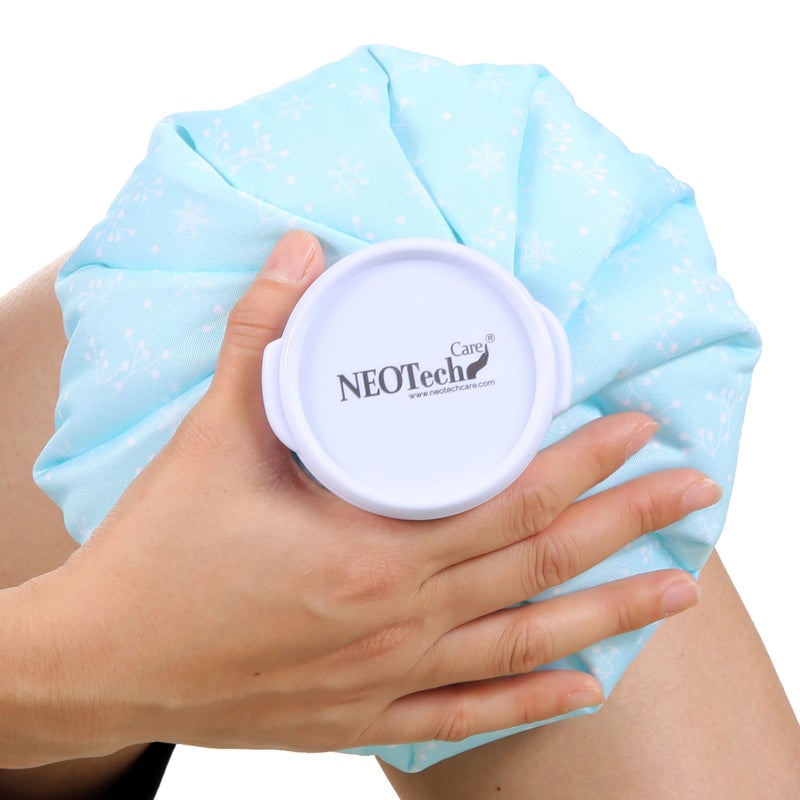 NeoTech Care Ice Bag Screw Top Fillable Reusable Snowflakes Design 8 inch