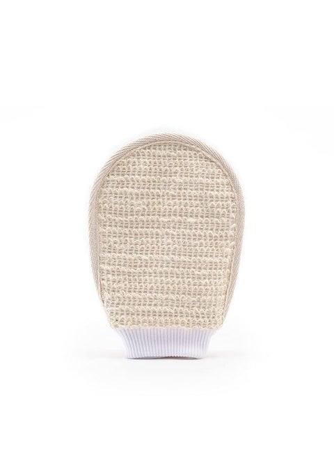 mCaffeine Exfoliating Gloves for Body Cleansing and Scrubbing | Bath Glove - made of 100% Natural Fibre | Gentle on the Skin | Sustainable, Unisex | Easy to Use