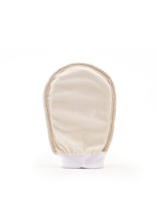 MCaffeine - mCaffeine Exfoliating Gloves for Body Cleansing and Scrubbing | Bath Glove - made of 100% Natural Fibre | Gentle on the Skin | Sustainable, Unisex | Easy to Use - Image 1
