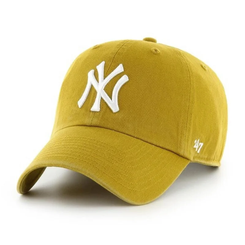 47 47 Brand New York Yankees '47 Clean Up Cap In Goldenrod