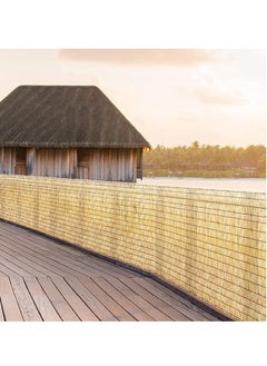 HOME TASTE Natural Bamboo Blinds Roller Sun Shade For Outdoor Indoor Natural Reed Bamboo Curtain Roman Window Shades Roll UV Protection Breathable Blind Light Filtering Blinds  - Image 1
