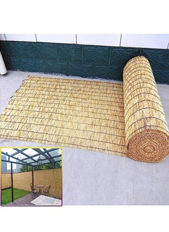 HOME TASTE Natural Bamboo Blinds Roller Sun Shade For Outdoor Indoor Natural Reed Bamboo Curtain Roman Window Shades Roll UV Protection Breathable Blind Light Filtering Blinds  - Image 4