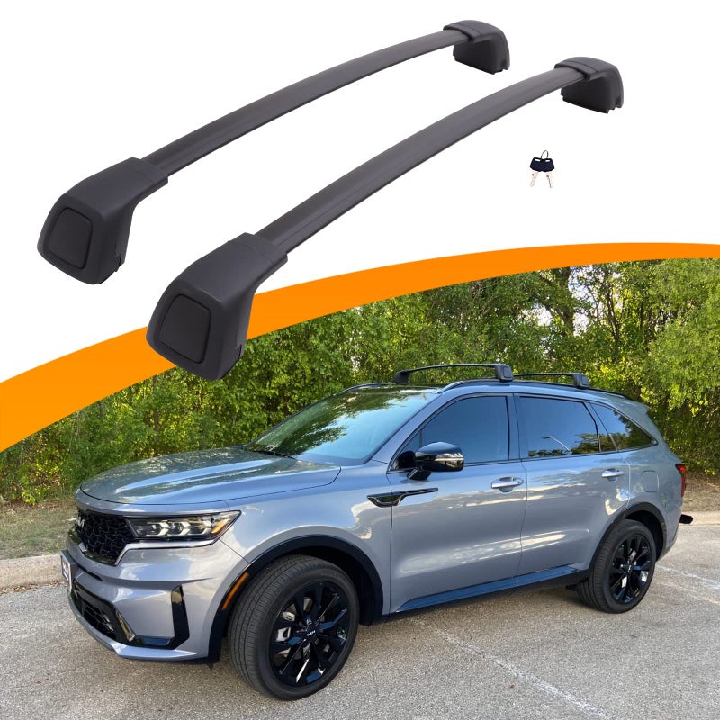 Snailfly Roof Racks Cross Bars Fit for 20212025 KIA Sorento Sorento HYBIRD Rooftop Cargo Crossbars with Lock Only for NonXLINE Models with Flush Side Rails