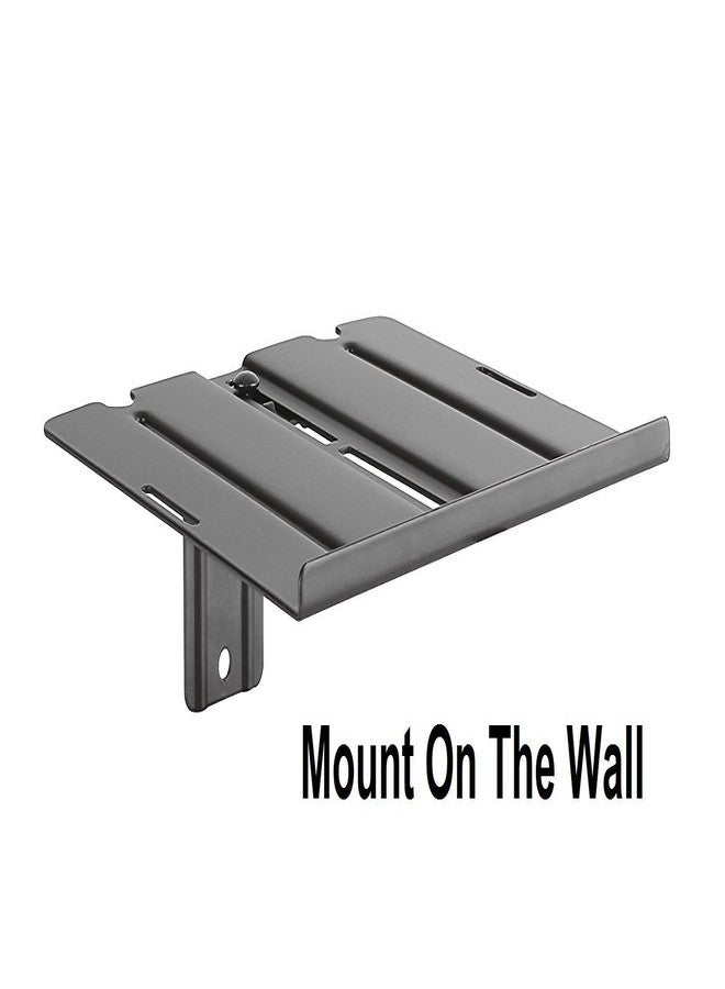 ماونت بلس حامل رف DVD مزدوج الاستخدام من MountPlus DVD-31 لأجهزة تشغيل أقراص DVD، وأجهزة استقبال الصوت والفيديو، وأجهزة استقبال الكابلات، وكاميرات DSLR، ومكبرات الصوت، ومعدات الصوت أو الفيديو (على الحائط أو خلف التلفزيون) - Image 2