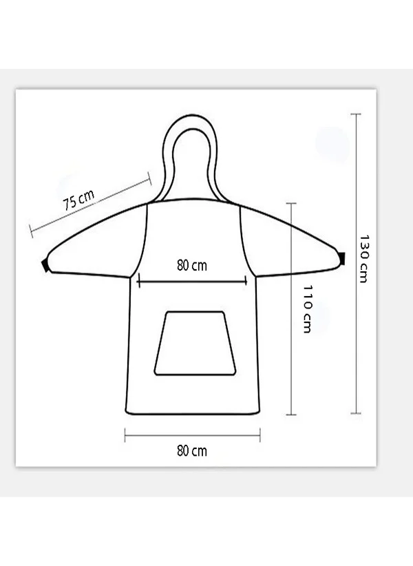 Mulberry Wellsoft Single Hooded Wearable TV Blanket