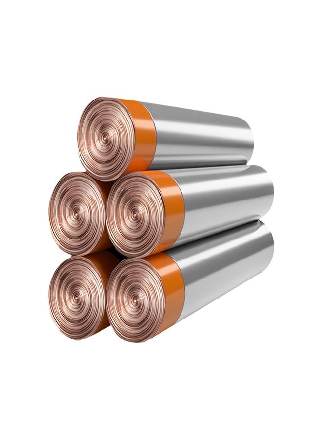 JOYBOS 4 Gallon Drawstring Garbage Bags Wastebasket Bin Liners - kitchen Compostable Bags 75 Count Plastic Trash Bags Unscented Small Bag for Bathroom, Living, Bedroom - Image 1