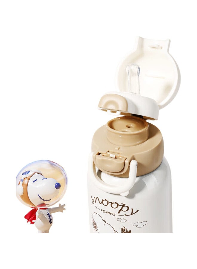 Snoopy Children'S Insulated Cup With Sleeve, 316 Stainless Steel Kindergarten Direct Drinking Water Bottle, Dual-Use Straw Water Cup For Boys And Girls Students - Image 3