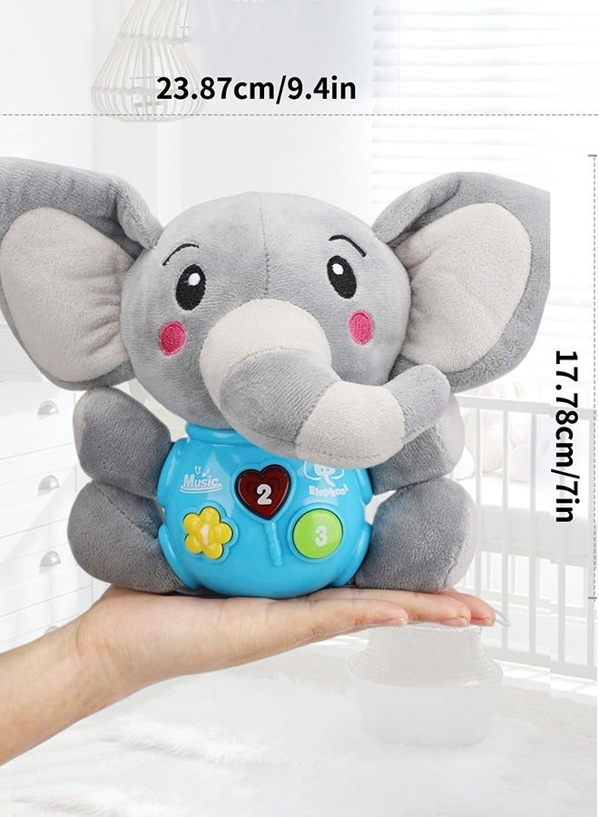 Garlo Baby Toys 3-6 Months, Baby Musical Toys Elephant, Infant Toys 0-6 Months, Elephant Baby Stuff, 3 Month Baby Toys, 4 Month Baby Toys, Newborn Toys 0 3 Months, Toys for Infants 0-6 Months - Image 2