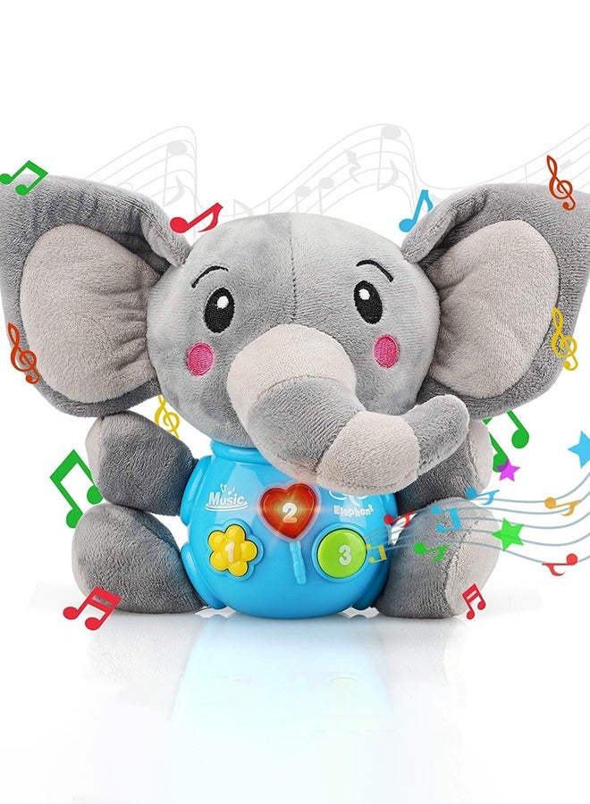 Garlo Baby Toys 3-6 Months, Baby Musical Toys Elephant, Infant Toys 0-6 Months, Elephant Baby Stuff, 3 Month Baby Toys, 4 Month Baby Toys, Newborn Toys 0 3 Months, Toys for Infants 0-6 Months - Image 1