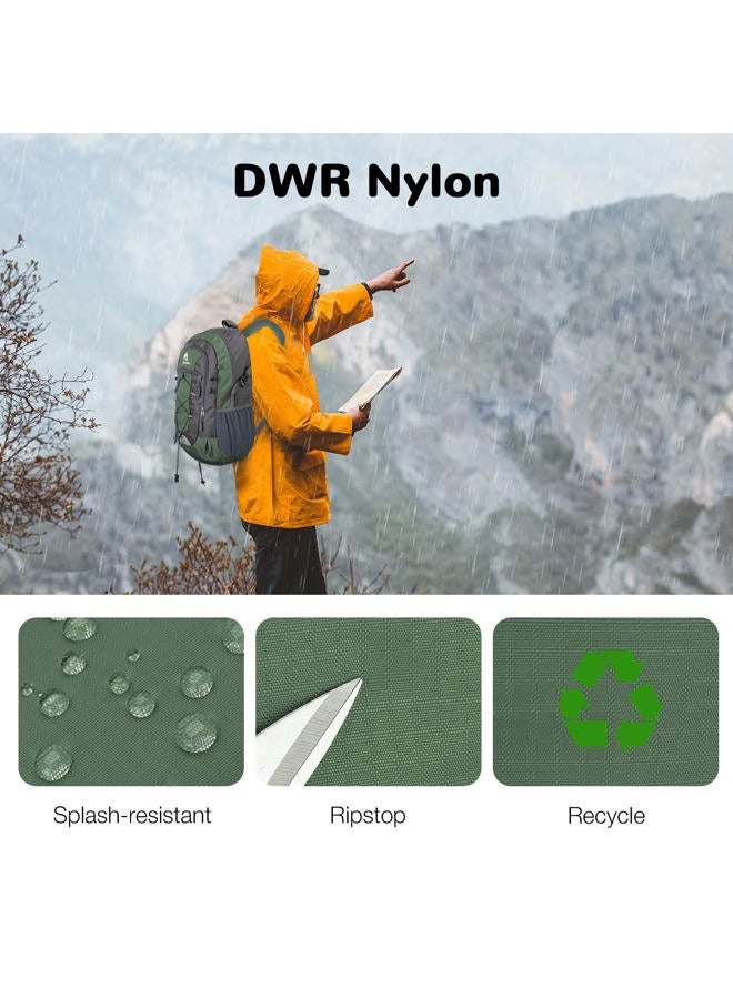 Outplea 25L Waterproof Hiking Backpack for Men and Women, Small Sports Backpack for Camping Travel Bags Reflective for Leisure Excursions, Green, 48Ã—30Ã—20 cm - Image 4