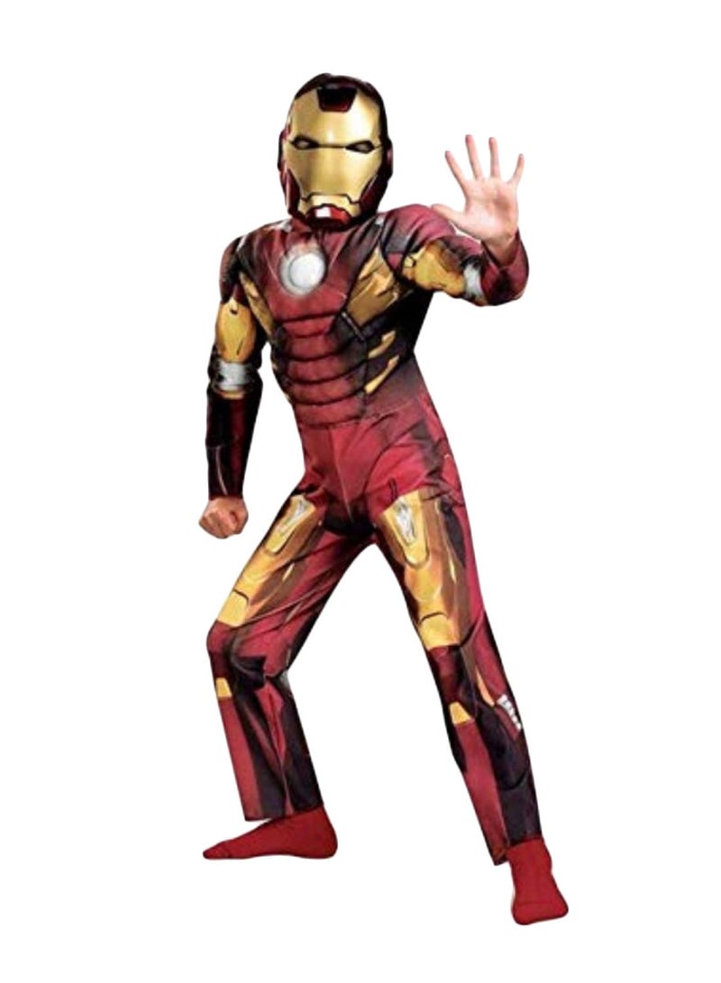 NIBEMINENT Ironman Muscle Costume With Mask 5 - 7 Years - Image 2