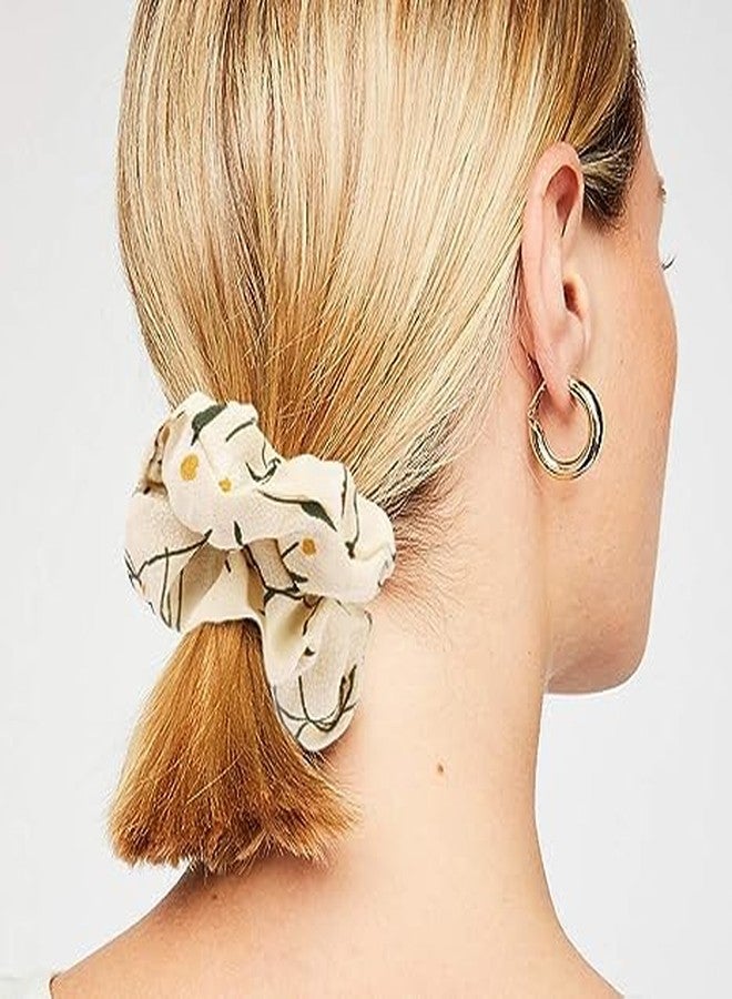 GITGRNTH 12 PCS | Satin Scrunchies for Women/Girls | Anti-Hair-Breakage Hair Ties, Silk Scrunchy For Women, Best Gift for Sister, Friend, Mom | (Multi color) (Printed (12 PCS)) - Image 3