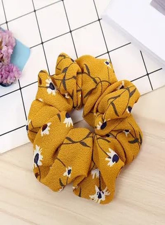 GITGRNTH 12 PCS | Satin Scrunchies for Women/Girls | Anti-Hair-Breakage Hair Ties, Silk Scrunchy For Women, Best Gift for Sister, Friend, Mom | (Multi color) (Printed (12 PCS)) - Image 5