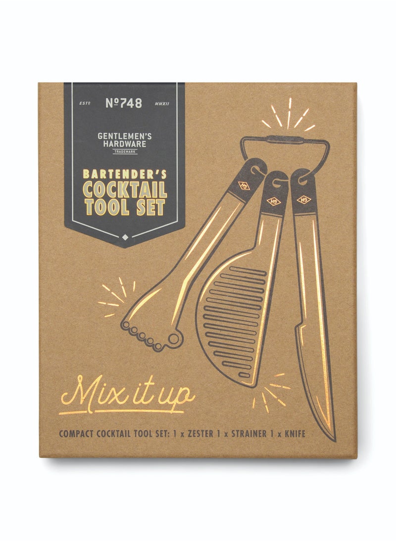 GENTLEMEN'S HARDWARE Compact Cocktail Bar Tools Set  - Image 3