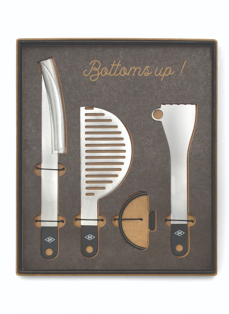 جنتلمنز هاردوير Compact Cocktail Bar Tools Set