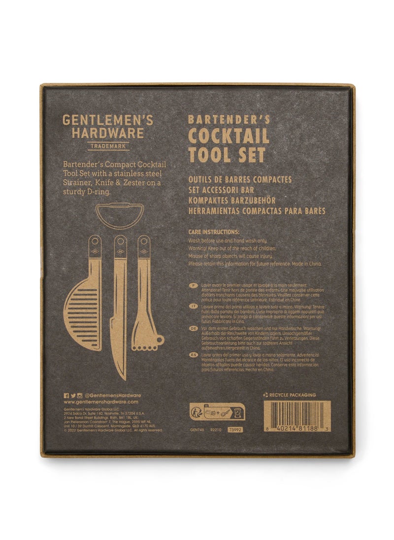 GENTLEMEN'S HARDWARE Compact Cocktail Bar Tools Set  - Image 4