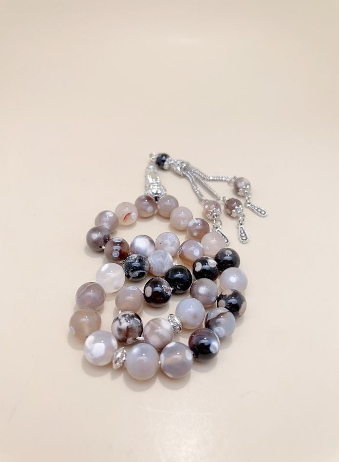 عام 33 حبات مسبحة زجاجية / تسبيح / 10 ملم - Image 5