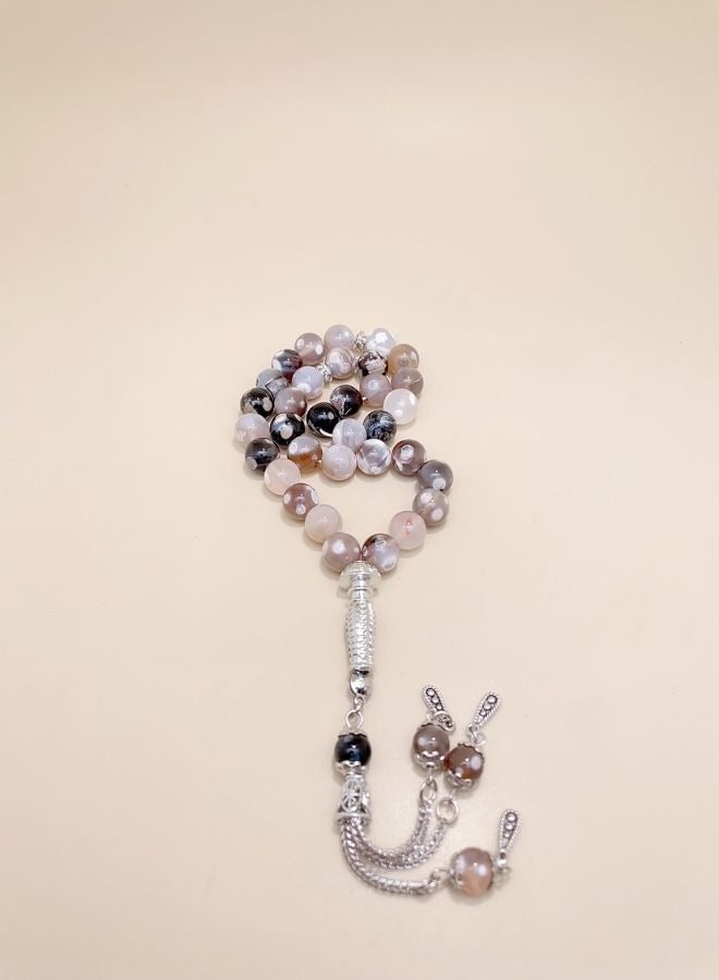 عام 33 حبات مسبحة زجاجية / تسبيح / 10 ملم - Image 3