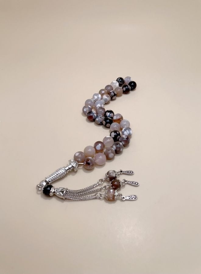 عام 33 حبات مسبحة زجاجية / تسبيح / 10 ملم - Image 4