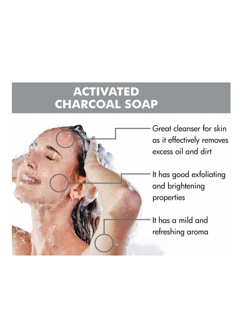 Arogya Activated Charcoal Soap 100g – Deep Cleansing Ayurvedic Bar for Detoxified, Clear & Oil-Free Skin - Image 2