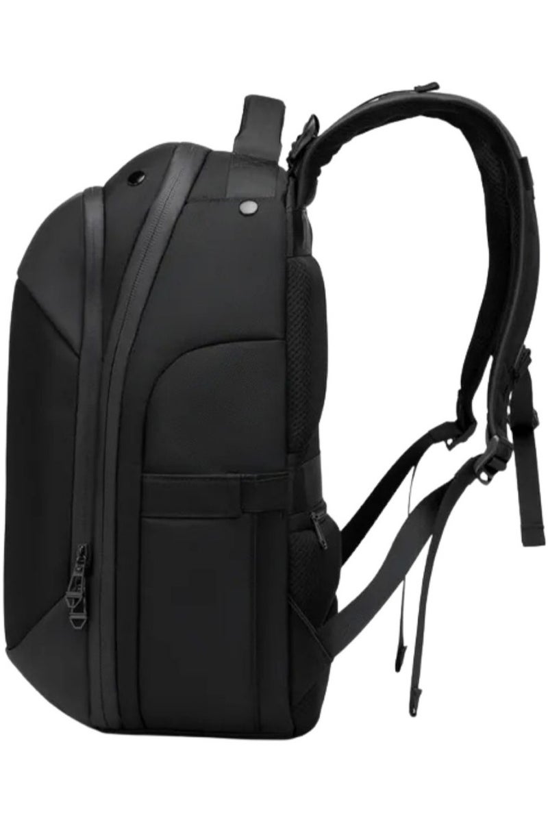 أوزوكو 9640 حقيبة ظهر – مقاومة للماء، تناسب لابتوب حتى 15.6 بوصة – للاستخدام اليومي والعمل، أسود - Image 3