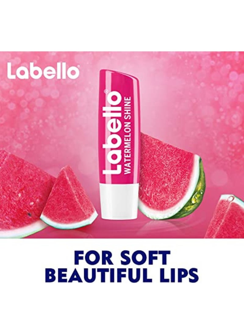 Labello Watermelon Shine Lip Balm, Moisturizing Lip Care 4.8g  - Image 3