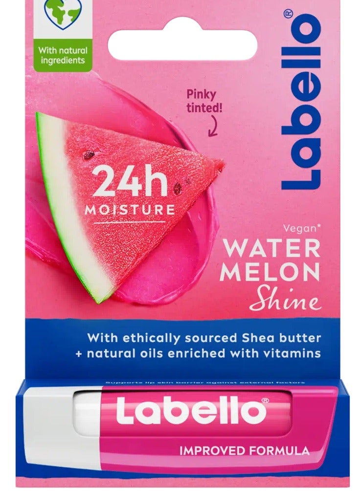 Labello Watermelon Shine Lip Balm, Moisturizing Lip Care 4.8g  - Image 1