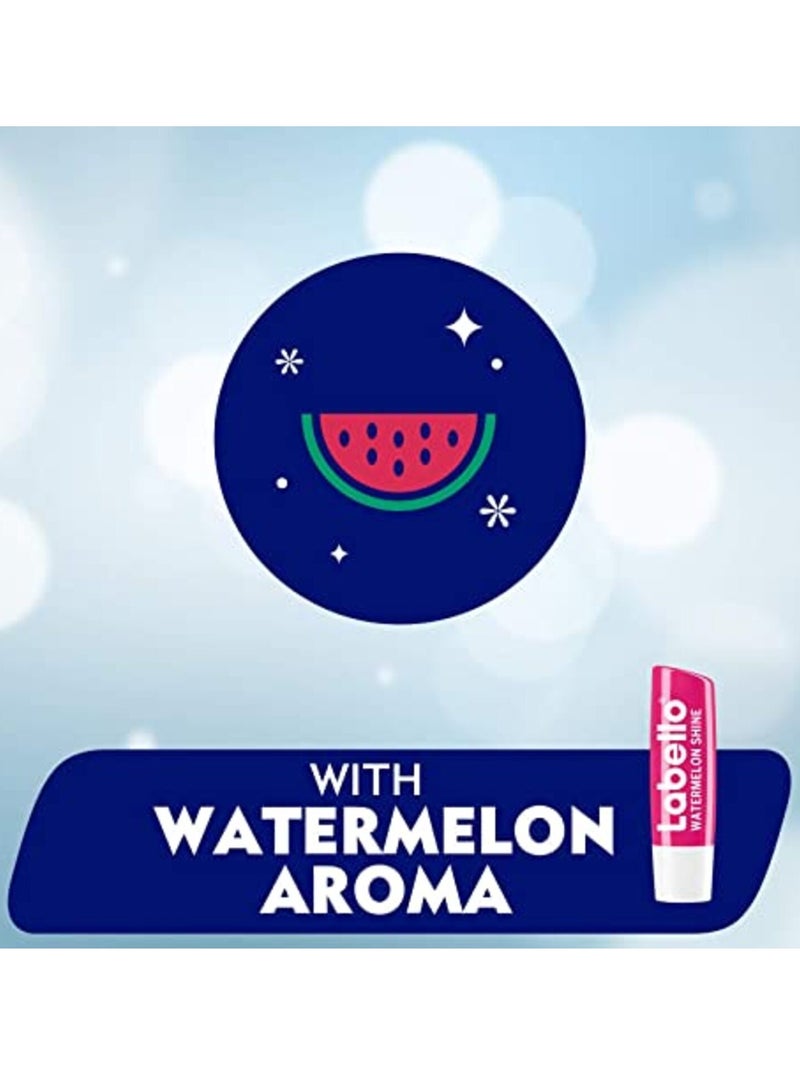 Labello Watermelon Shine Lip Balm, Moisturizing Lip Care 4.8g  - Image 4