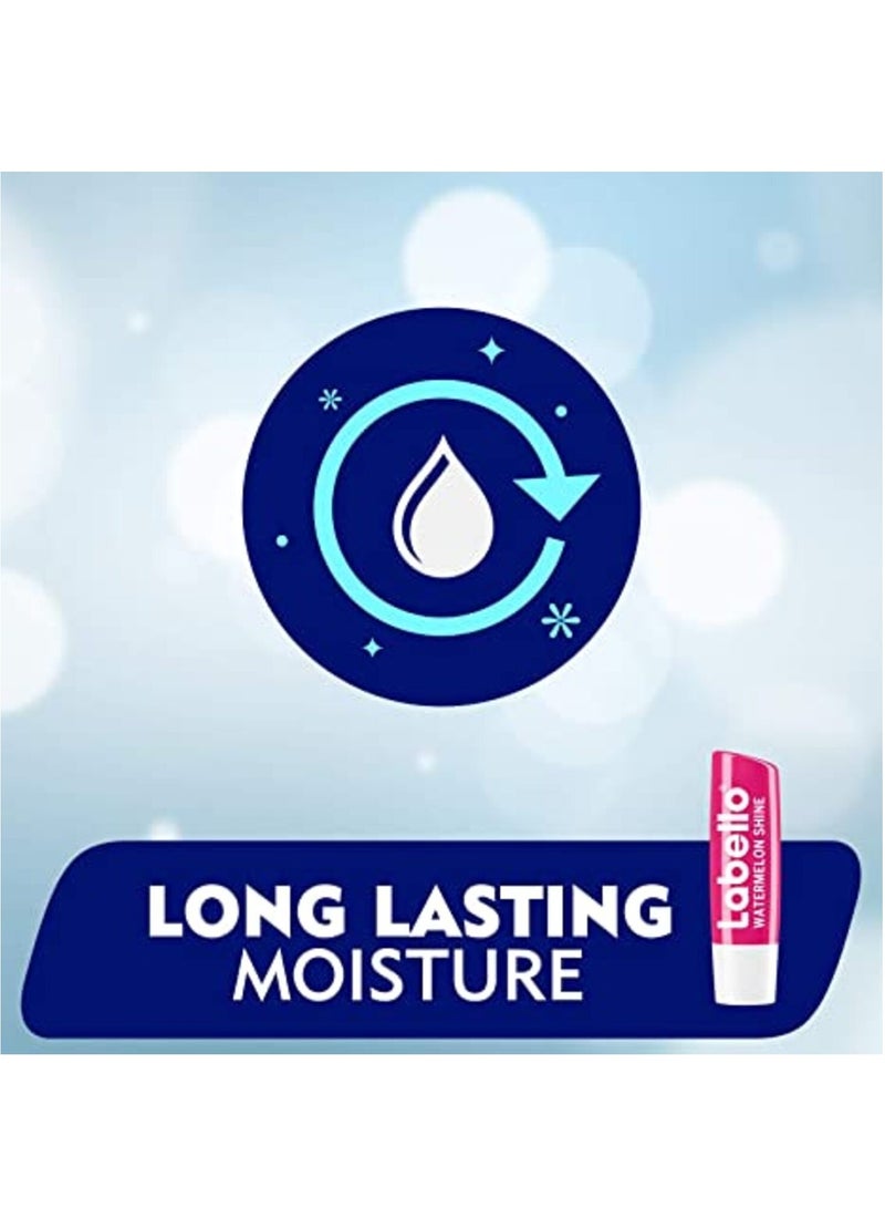 Labello Watermelon Shine Lip Balm, Moisturizing Lip Care 4.8g  - Image 5