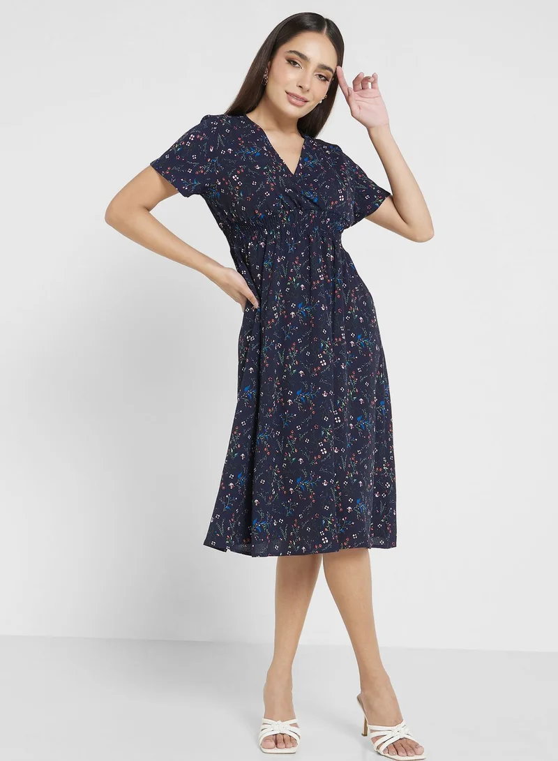 Ella  Floral Print Dress for Women | Best Price UAE