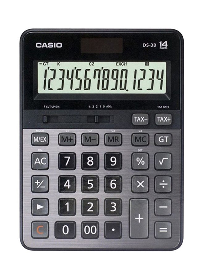 CASIO DS-3 14-Digit Basic Calculator Black - Image 1