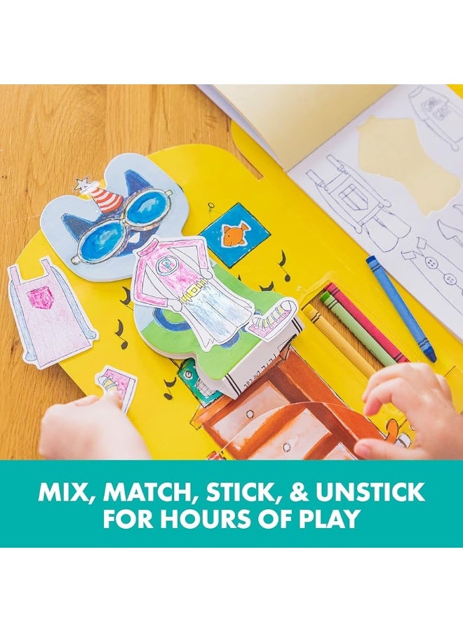 Educational Insights Pete the Cat Papercraft Paper Doll Coloring Set 100 Outfits Boys  Girls Ages 3 - Image 5