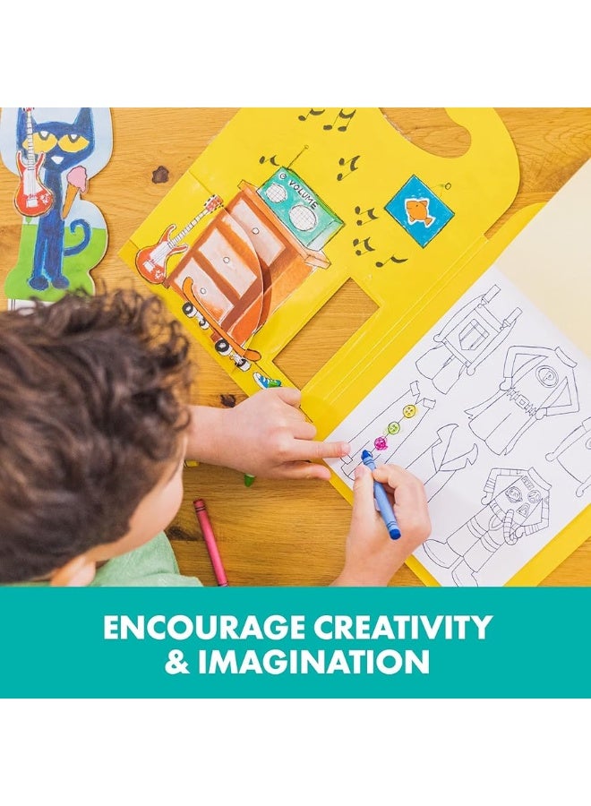 Educational Insights Pete the Cat Papercraft Paper Doll Coloring Set 100 Outfits Boys  Girls Ages 3 - Image 2