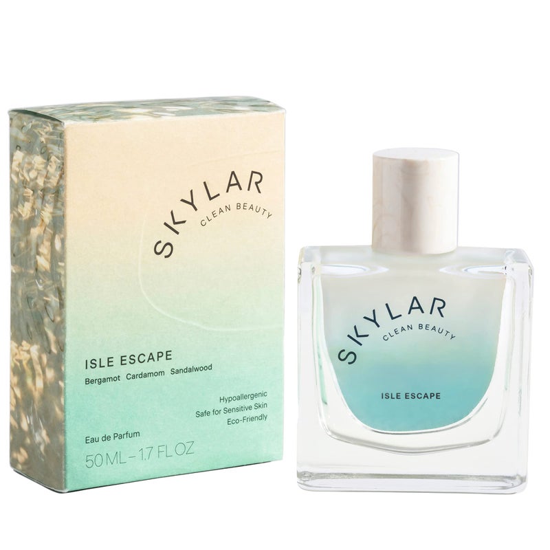 Skylar Isle Escape Eau de Parfum - Hypoallergenic & Clean Perfume for Women & Men, Vegan & Safe for Sensitive Skin - Fresh Perfume with Notes of Bergamot, Cardamom & Sandalwood - 50mL /1.7 Fl oz - Image 1