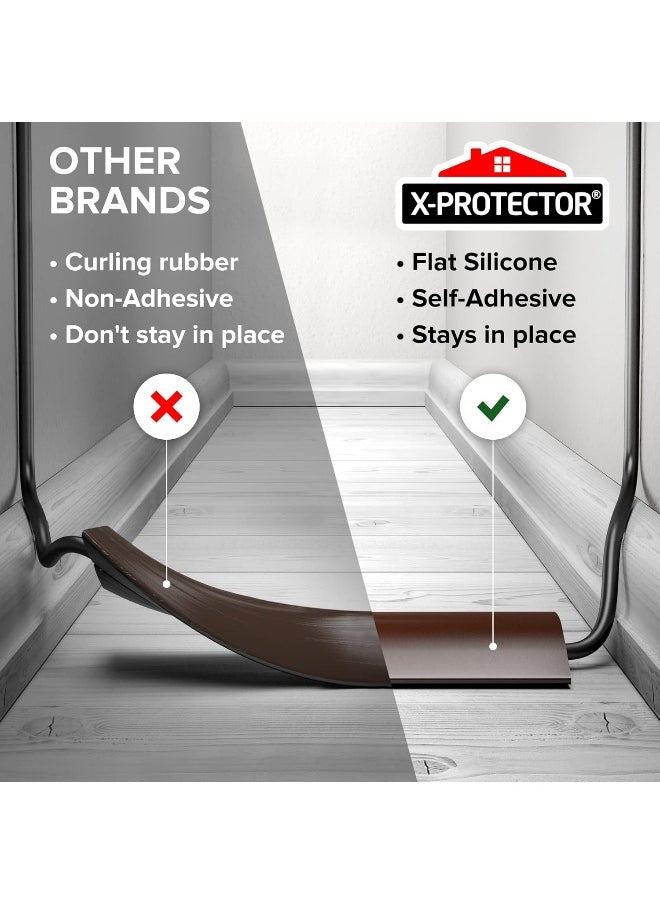 X-Protector Floor Cord Cover  – Overfloor 1.52m Silicone Cord Protector – Ideal Extension Cord Cover to Protect Wires On Floor – Self-Adhesive Power Cable Protector (5ft.)  - Image 2